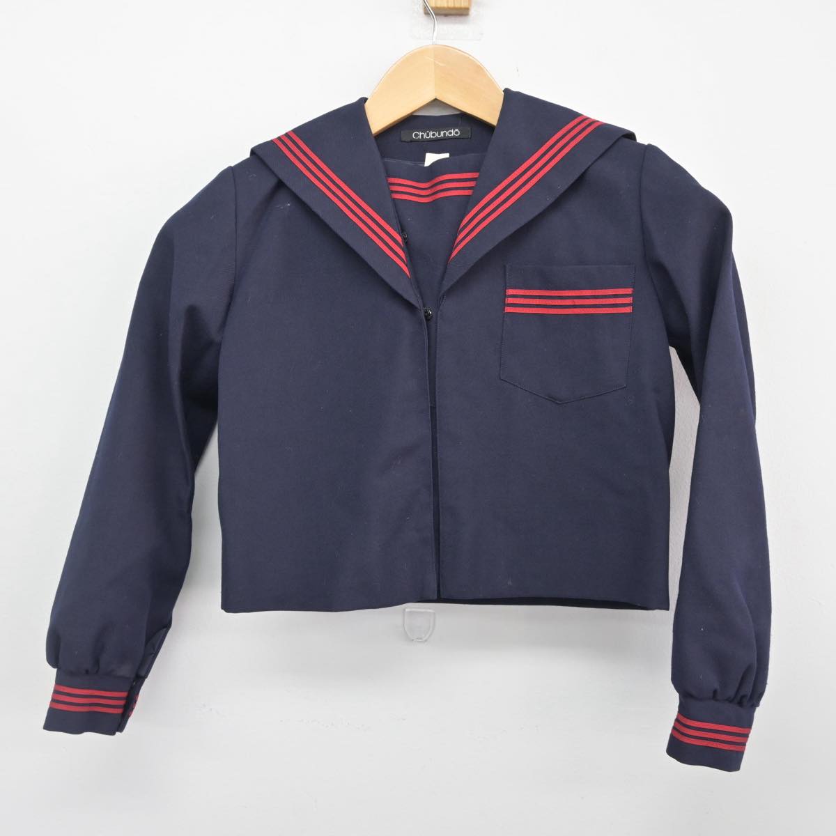 【中古】大分県 大分大学教育学部附属小学校 女子制服 2点（セーラー服・ジャンパースカート）sf027802