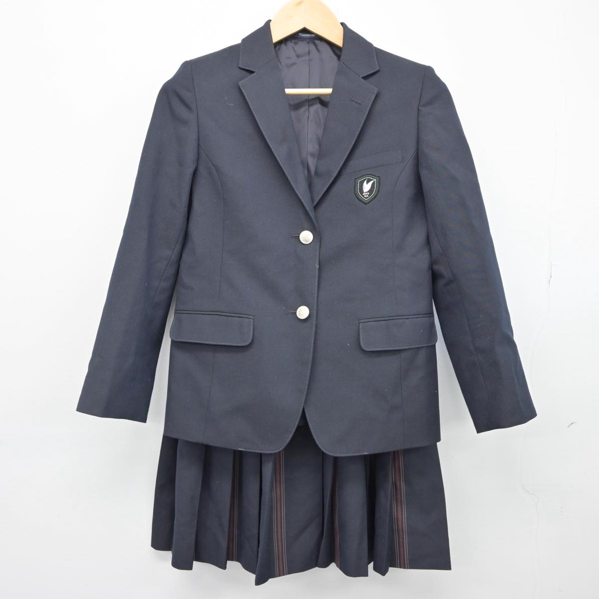 【中古】福岡県 福岡常葉高等学校 女子制服 3点（ブレザー・ベスト・スカート）sf027812