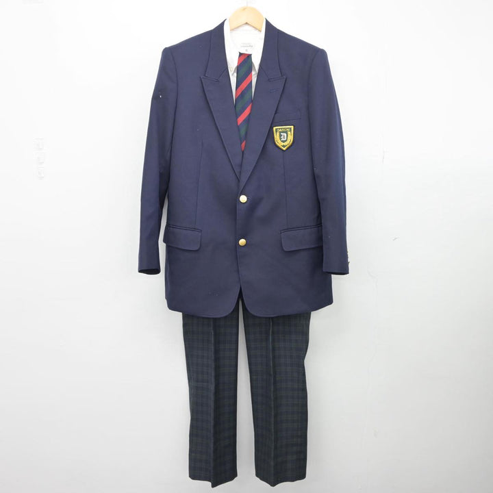 【中古】福岡県 福岡第一高等学校 男子制服 4点（ブレザー・シャツ・ズボン）sf027822