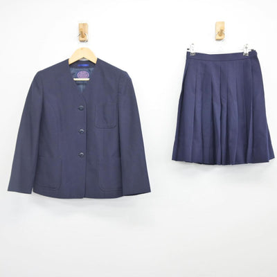 【中古】北海道 帯広南町中学校 女子制服 2点（ブレザー・スカート）sf027837