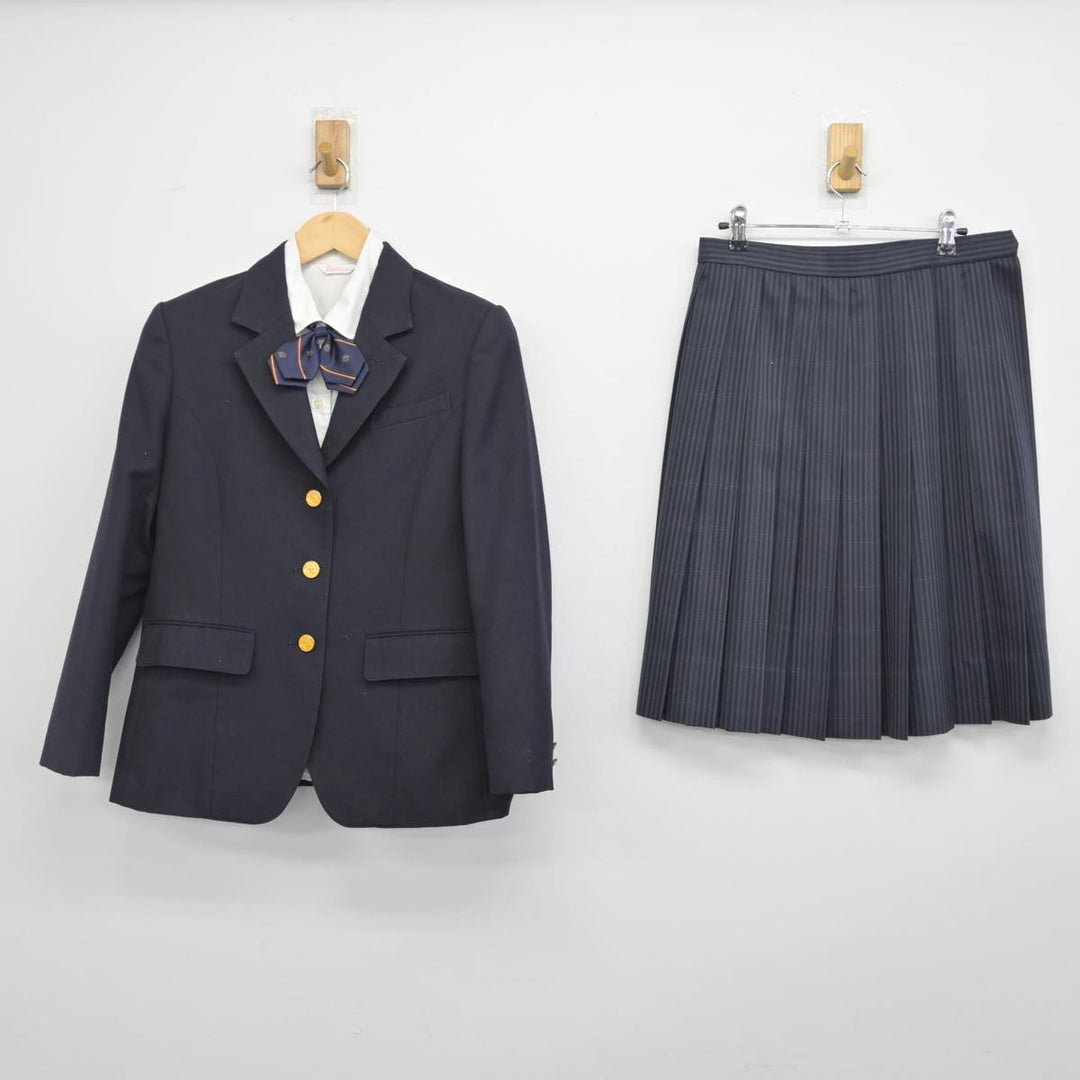 【中古】大阪府 桜宮高等学校 女子制服 5点（ブレザー・シャツ・スカート）sf027847