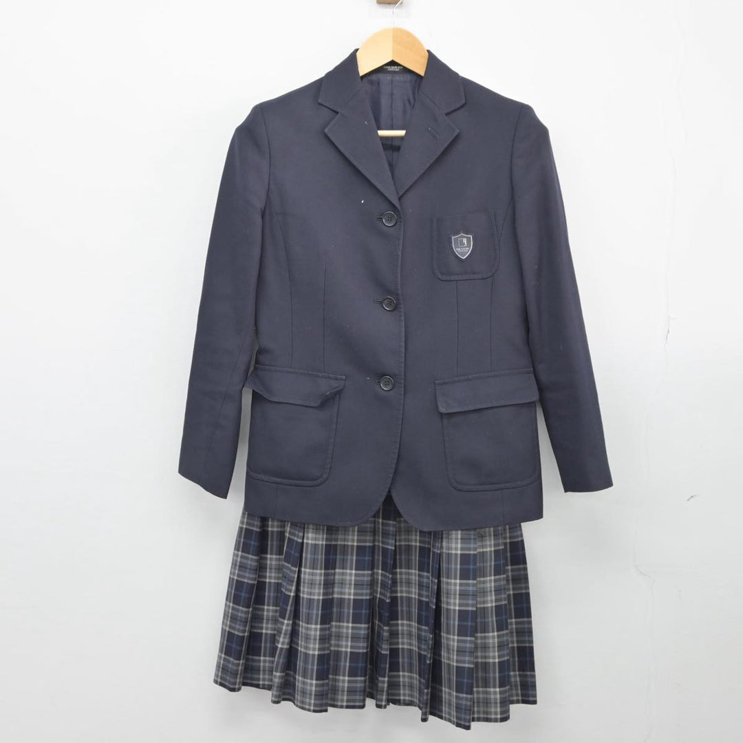 【中古】大阪府 大阪夕陽丘学園高等学校 女子制服 3点（ブレザー・スカート）sf027858