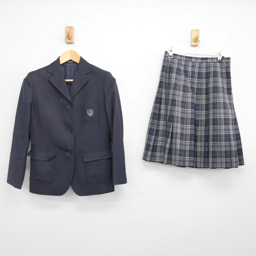 【中古】大阪府 大阪夕陽丘学園高等学校 女子制服 3点（ブレザー・スカート）sf027858