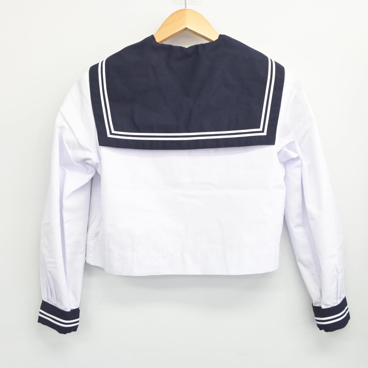 【中古】長野県 櫻ヶ岡中学校 女子制服 3点（セーラー服・スカート）sf027864