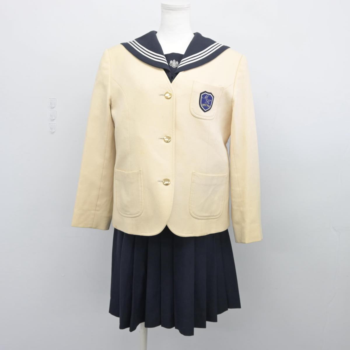 【中古】東京都 目白研心高等学校 女子制服 3点（ブレザー・セーラー服・スカート）sf027893