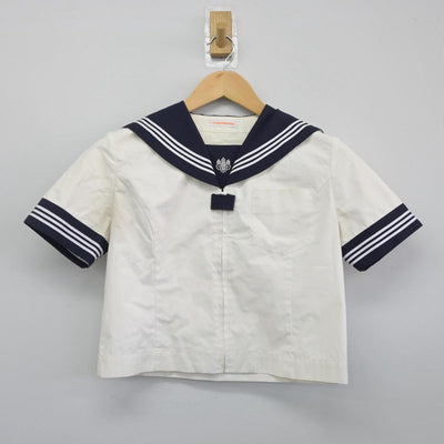 【中古】東京都 目白研心高等学校 女子制服 2点（セーラー服・スカート）sf027902