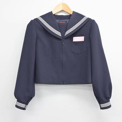 【中古】大分県 昭和中学校 女子制服 2点（セーラー服・スカート）sf027908