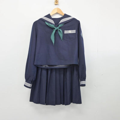 【中古】宮城県 常盤木学園高等学校 女子制服 5点（セーラー服・スカート）sf027914