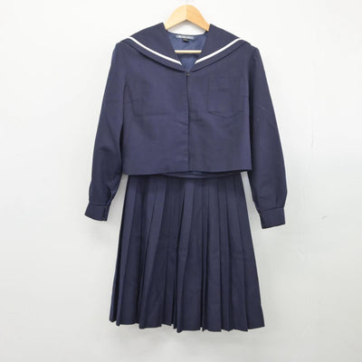 【中古】和歌山県 高積中学校 女子制服 2点（セーラー服・スカート）sf027922