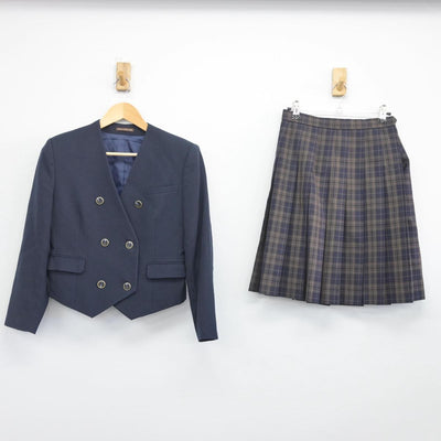 【中古】和歌山県 和歌山高等学校 女子制服 2点（ブレザー・スカート）sf027923