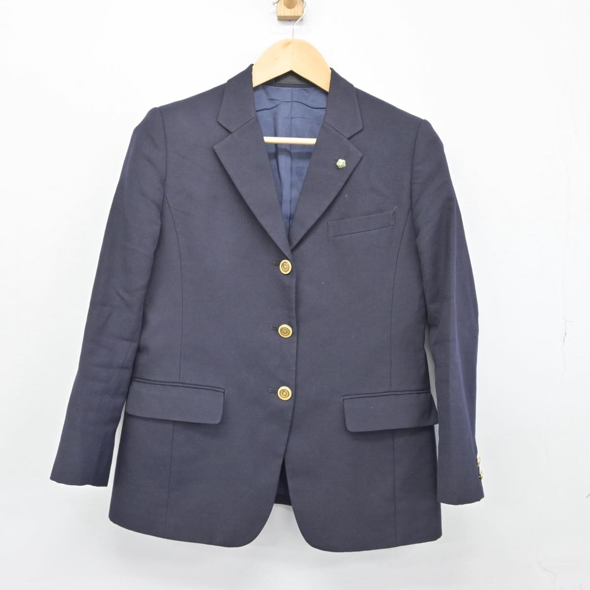 【中古】神奈川県 横浜商科大学高等学校 女子制服 3点（ブレザー・スカート）sf027945