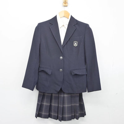 【中古】大阪府 桜塚高等学校 女子制服 3点（ブレザー・シャツ・スカート）sf027957