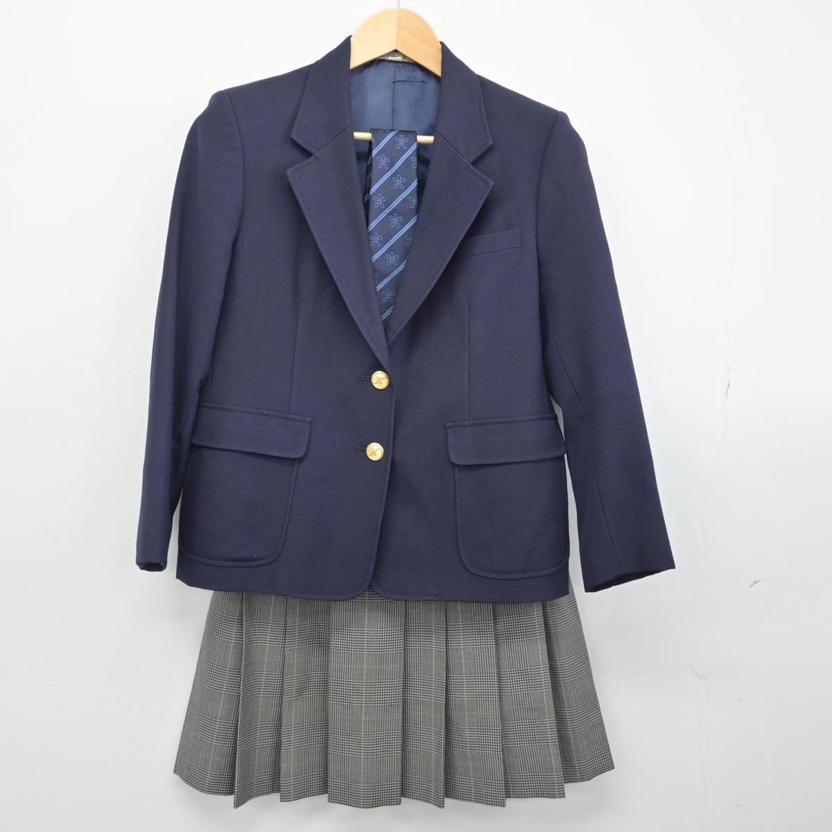 【中古】大阪府 近畿大学附属高等学校 女子制服 3点（ブレザー・スカート）sf027960