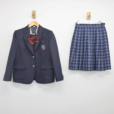 【中古】滋賀県 堅田中学校 女子制服 3点（ブレザー・スカート）sf027964