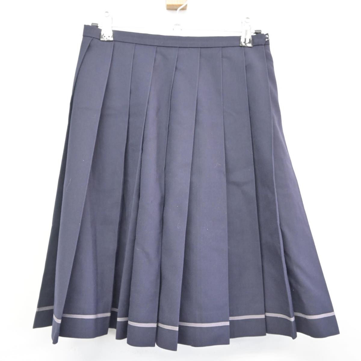 【中古】福島県 須賀川高等学校 女子制服 2点（セーラー服・スカート）sf027969