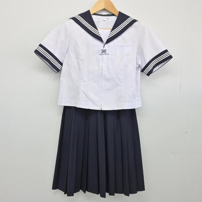 【中古】埼玉県 行田市立西中学校 女子制服 2点（セーラー服・スカート）sf027975