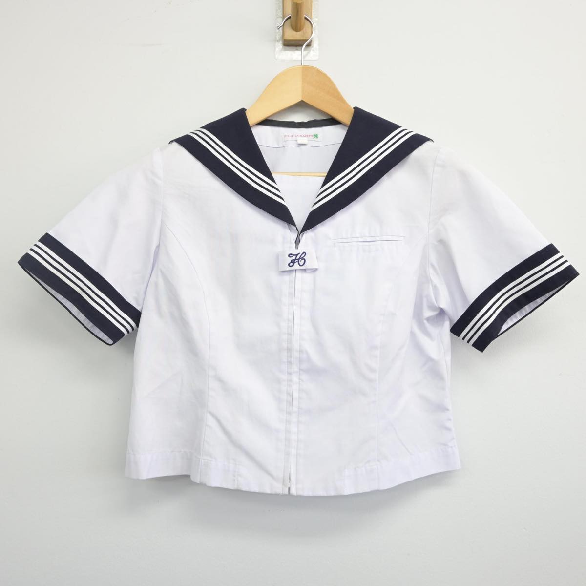 【中古】埼玉県 行田市立西中学校 女子制服 2点（セーラー服・スカート）sf027975