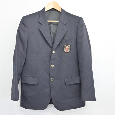 【中古】奈良県 富雄第三小中学校 男子制服 2点（ブレザー・ズボン）sf027988