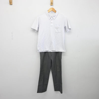 【中古】奈良県 富雄第三小中学校 男子制服 2点（シャツ・ズボン）sf027990