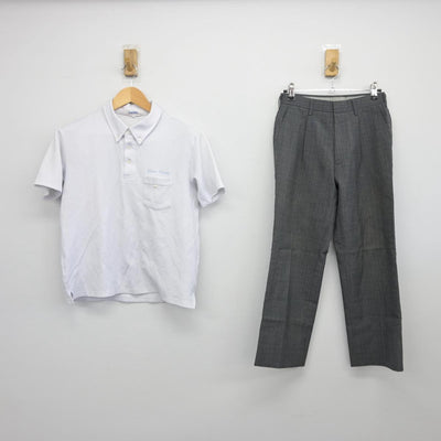 【中古】奈良県 富雄第三小中学校 男子制服 2点（シャツ・ズボン）sf027990