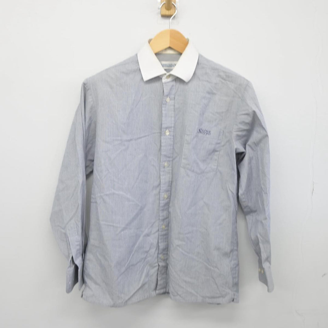 中古制服】奈良県 西和清陵高等学校 男子制服 2点（ニット・シャツ