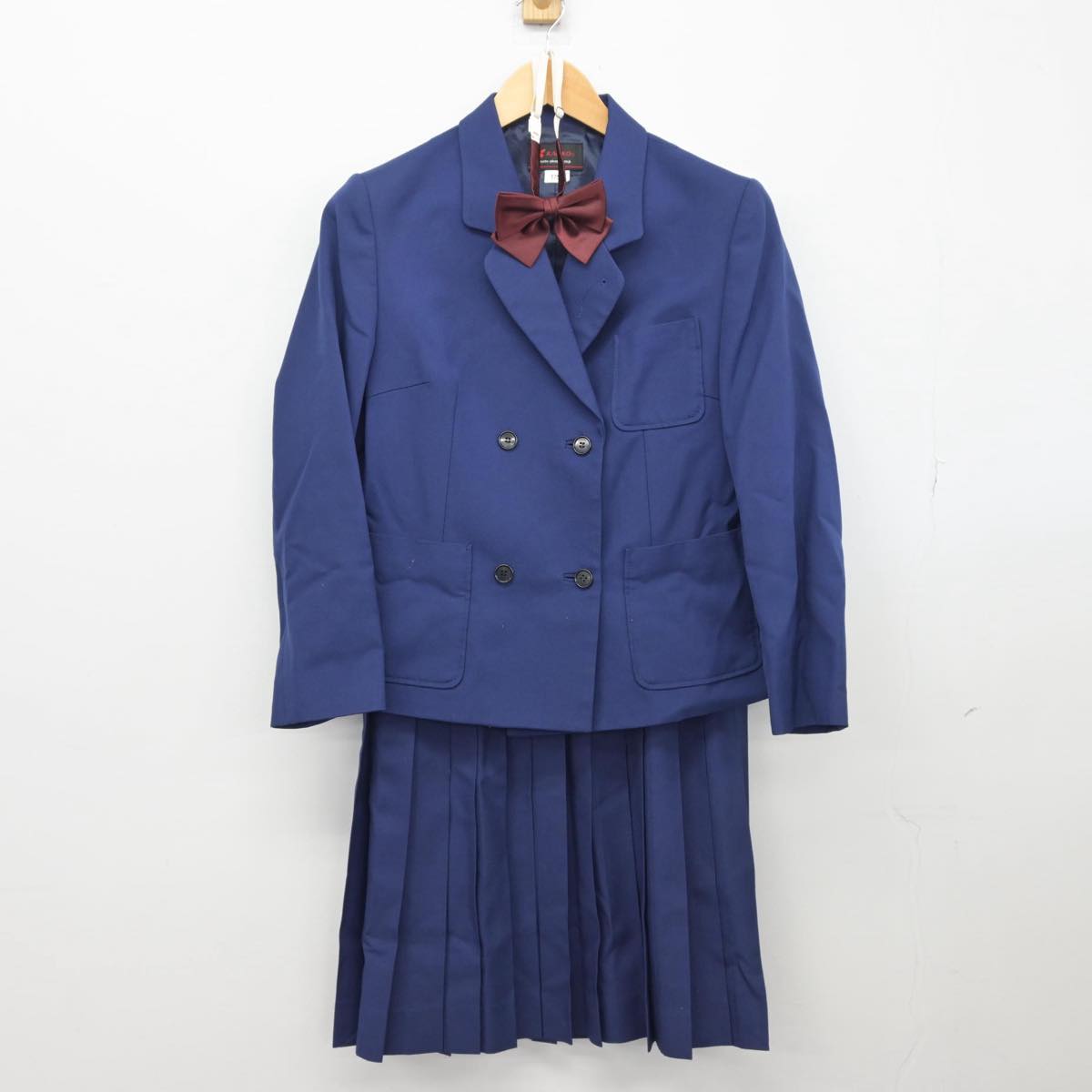 【中古】滋賀県 北大路中学校 女子制服 3点（ブレザー・スカート）sf027996