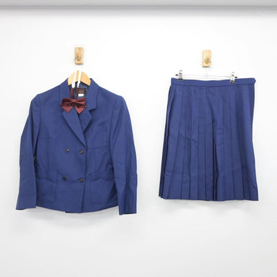 【中古】滋賀県 北大路中学校 女子制服 3点（ブレザー・スカート）sf027996