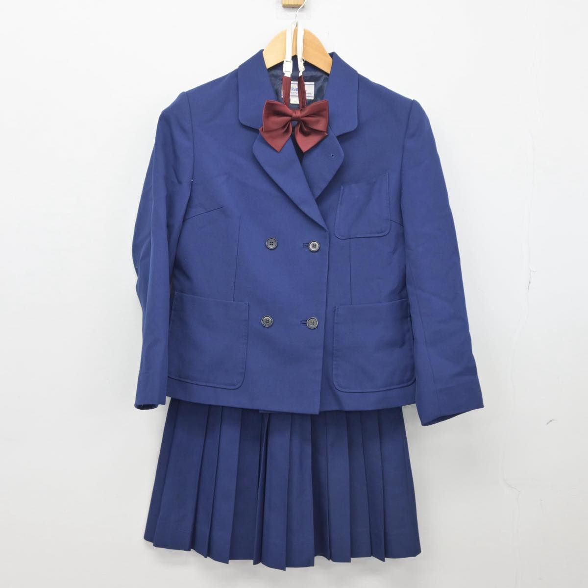 【中古】滋賀県 北大路中学校 女子制服 3点（ブレザー・スカート）sf027997