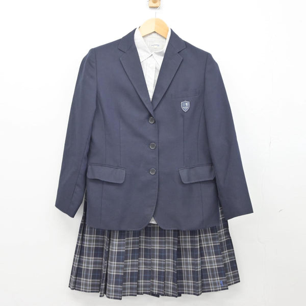夕陽ヶ丘学園高校　男子ブレザーL 新品未使用 中古】大阪府 大阪夕陽丘学園高等学校/旧制服 女子制服 3点