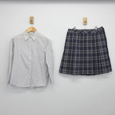 【中古】大阪府 夕陽丘学園高等学校 女子制服 5点（ブレザー・シャツ・スカート）sf028002