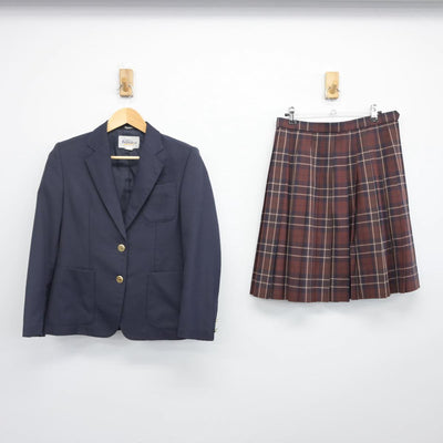 【中古】大阪府 龍華中学校 女子制服 2点（ブレザー・スカート）sf028011