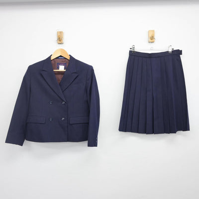 【中古】大阪府 東住吉高等学校 女子制服 2点（ブレザー・スカート）sf028016