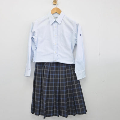 【中古】愛知県 愛知教育大学附属高等学校 女子制服 3点（シャツ・ニット・スカート）sf028027