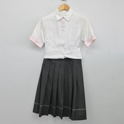 【中古】大阪府 相愛中学校 女子制服 3点（シャツ・ニットベスト・スカート）sf028031