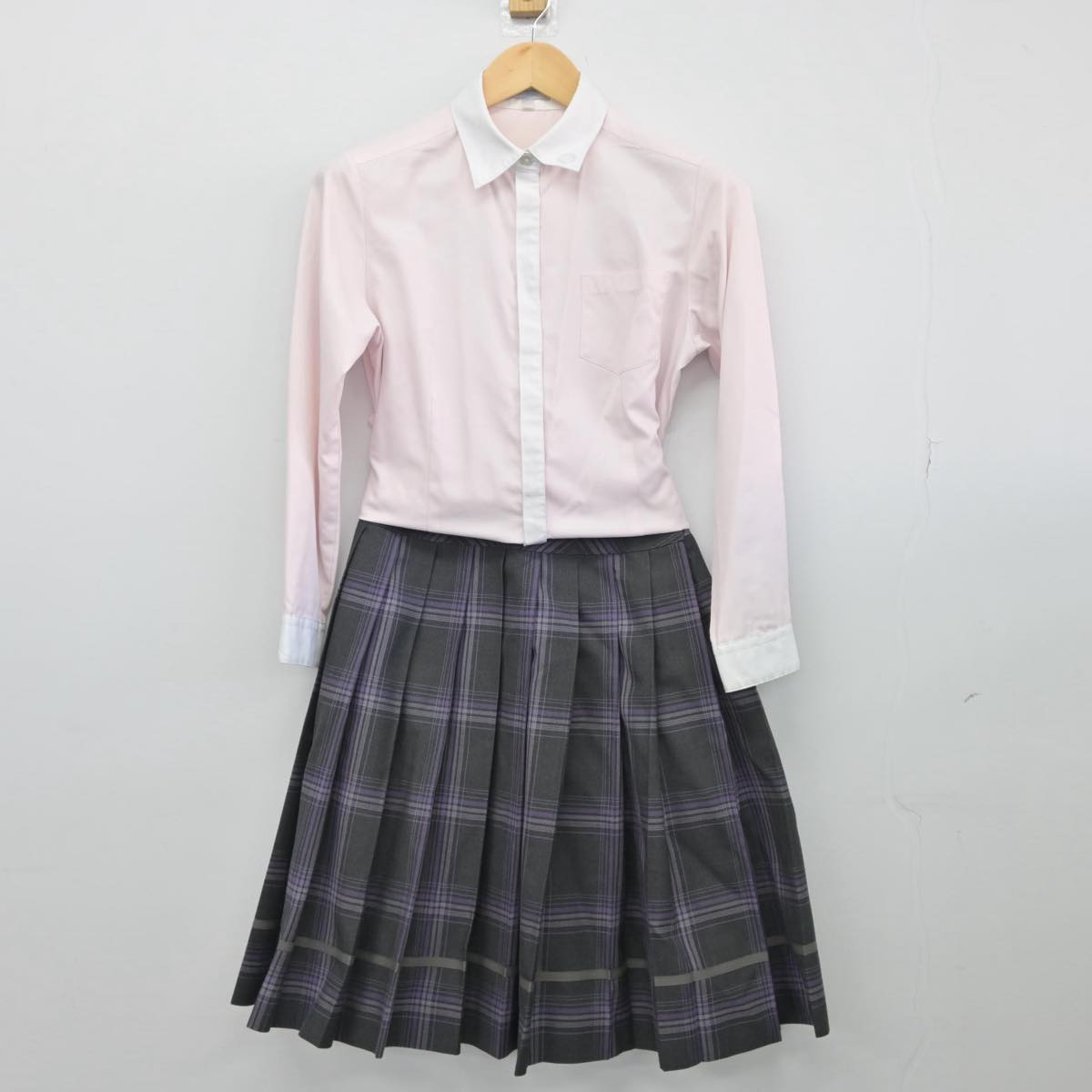 【中古】大阪府 相愛中学校 女子制服 2点（シャツ・スカート）sf028032