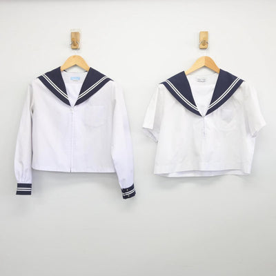 【中古】静岡県 清水庵原中学校 女子制服 2点（セーラー服・セーラー服）sf028040