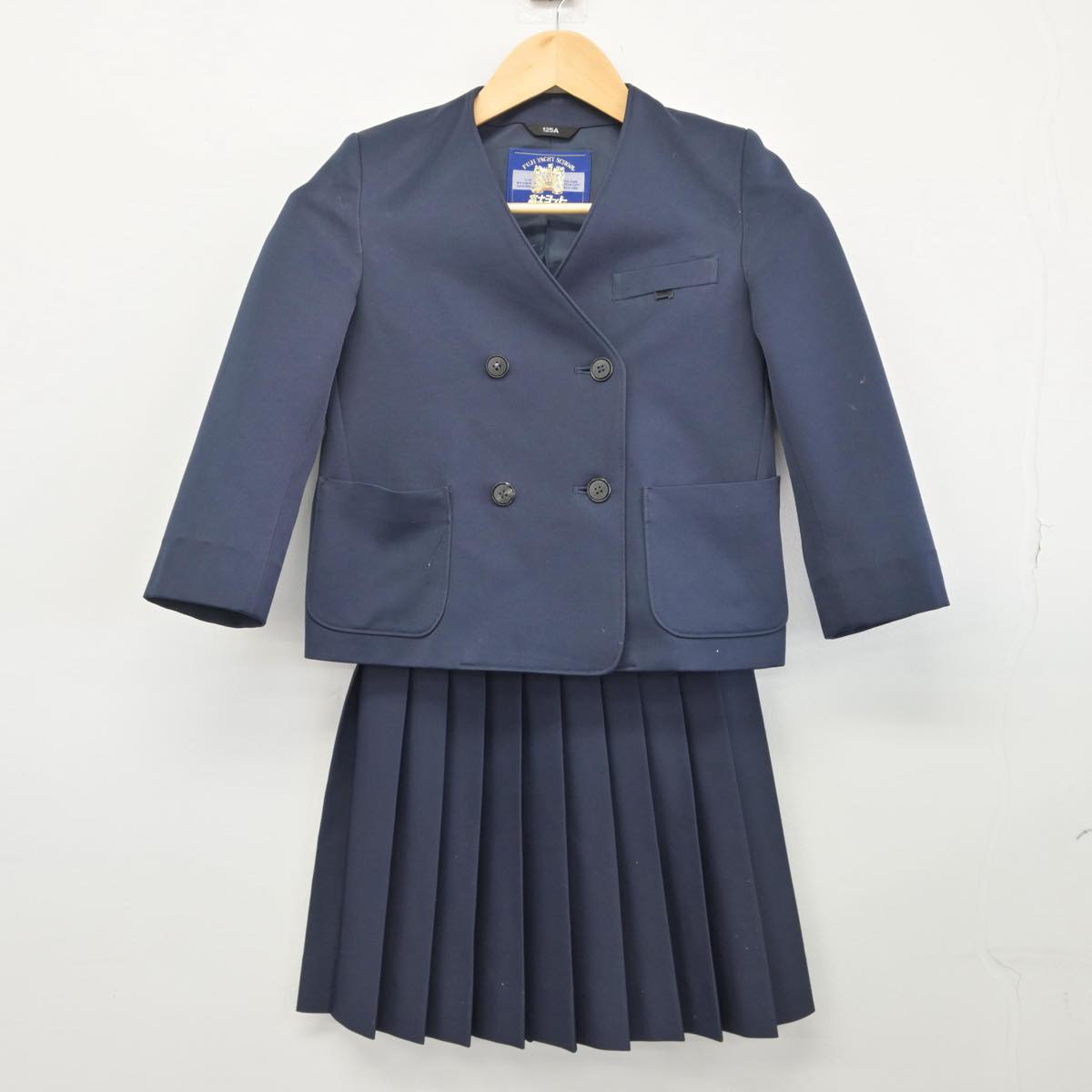 【中古】富山県 五位小学校 女子制服 2点（ブレザー・スカート）sf028042