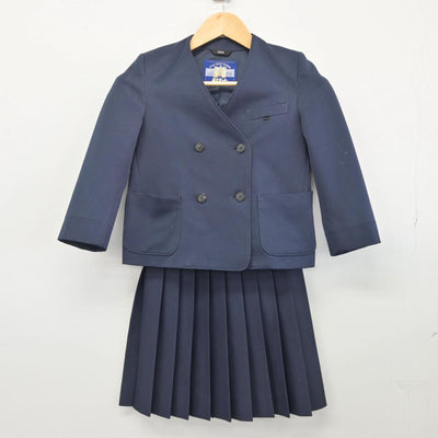 【中古】富山県 五位小学校 女子制服 2点（ブレザー・スカート）sf028042