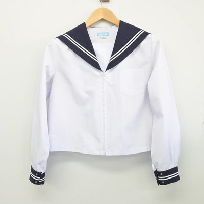 【中古】静岡県 清水庵原中学校 女子制服 1点（セーラー服）sf028046