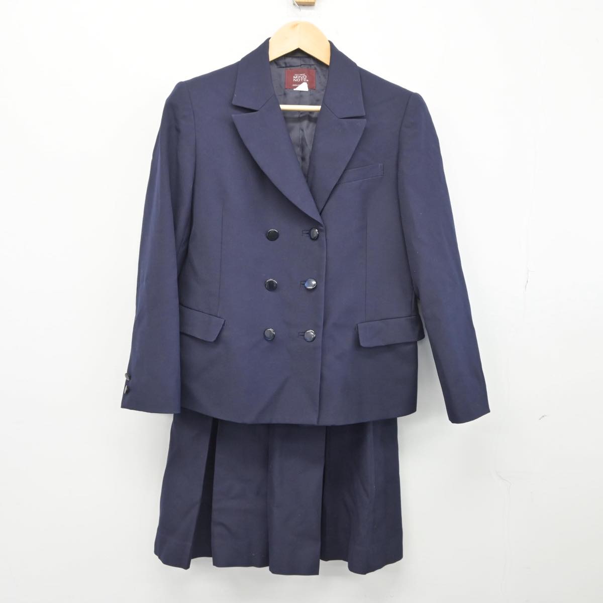 【中古】群馬県 前橋女子高等学校 女子制服 3点（ブレザー・ニット・スカート）sf028055