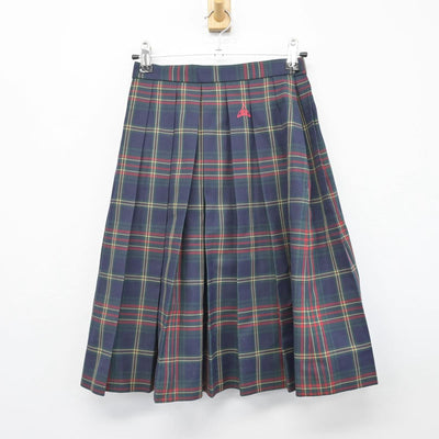 【中古】群馬県 前橋育英高等学校 女子制服 2点（ニット・スカート）sf028058