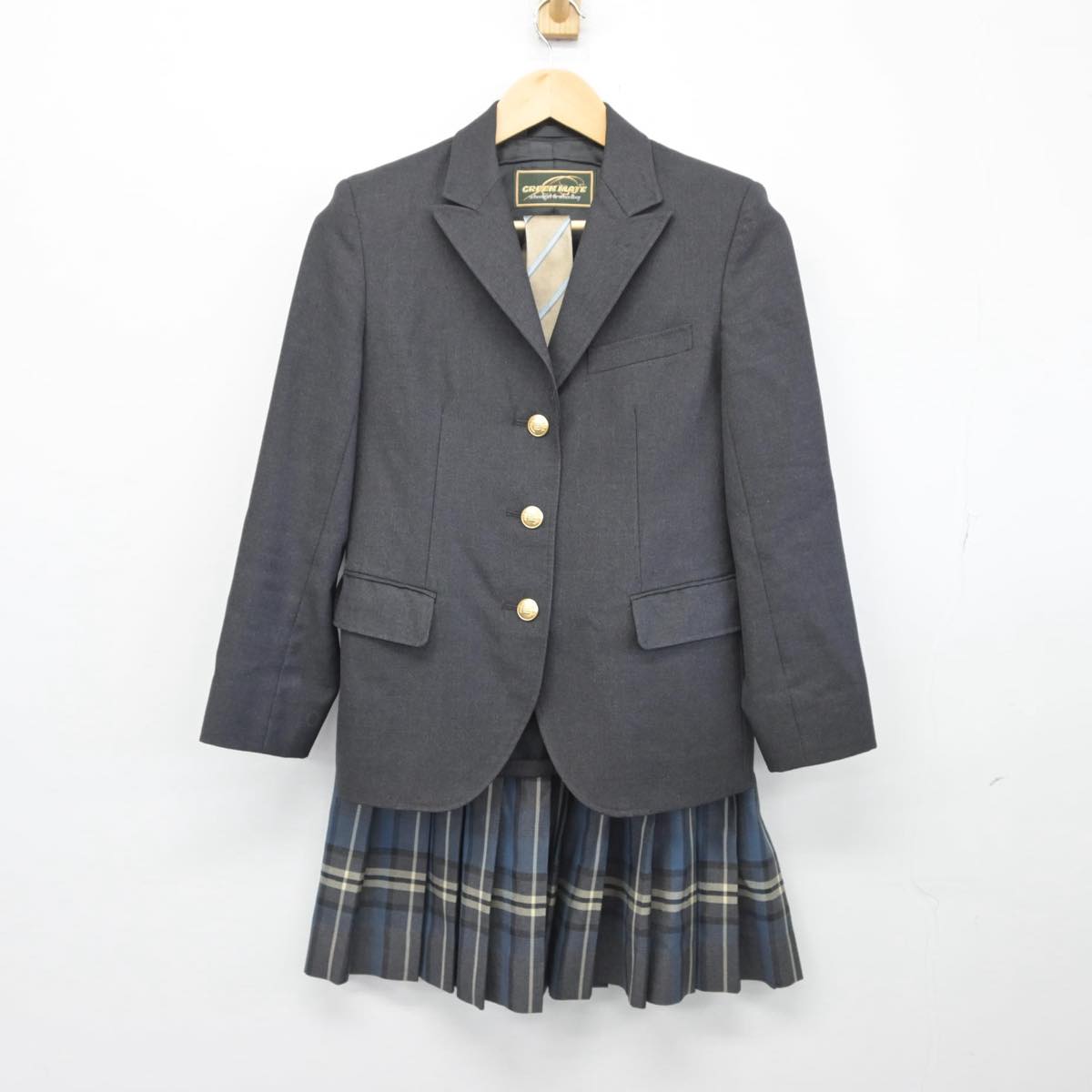 【中古】東京都 三田高等学校 女子制服 5点（ブレザー・スカート）sf028060