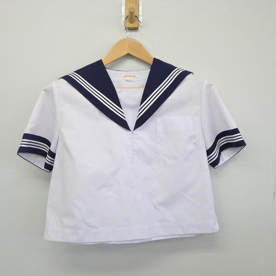 【中古】茨城県 坂本中学校 女子制服 2点（セーラー服・スカート）sf028077