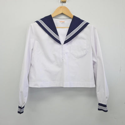 【中古】茨城県 坂本中学校 女子制服 2点（セーラー服・スカート）sf028078