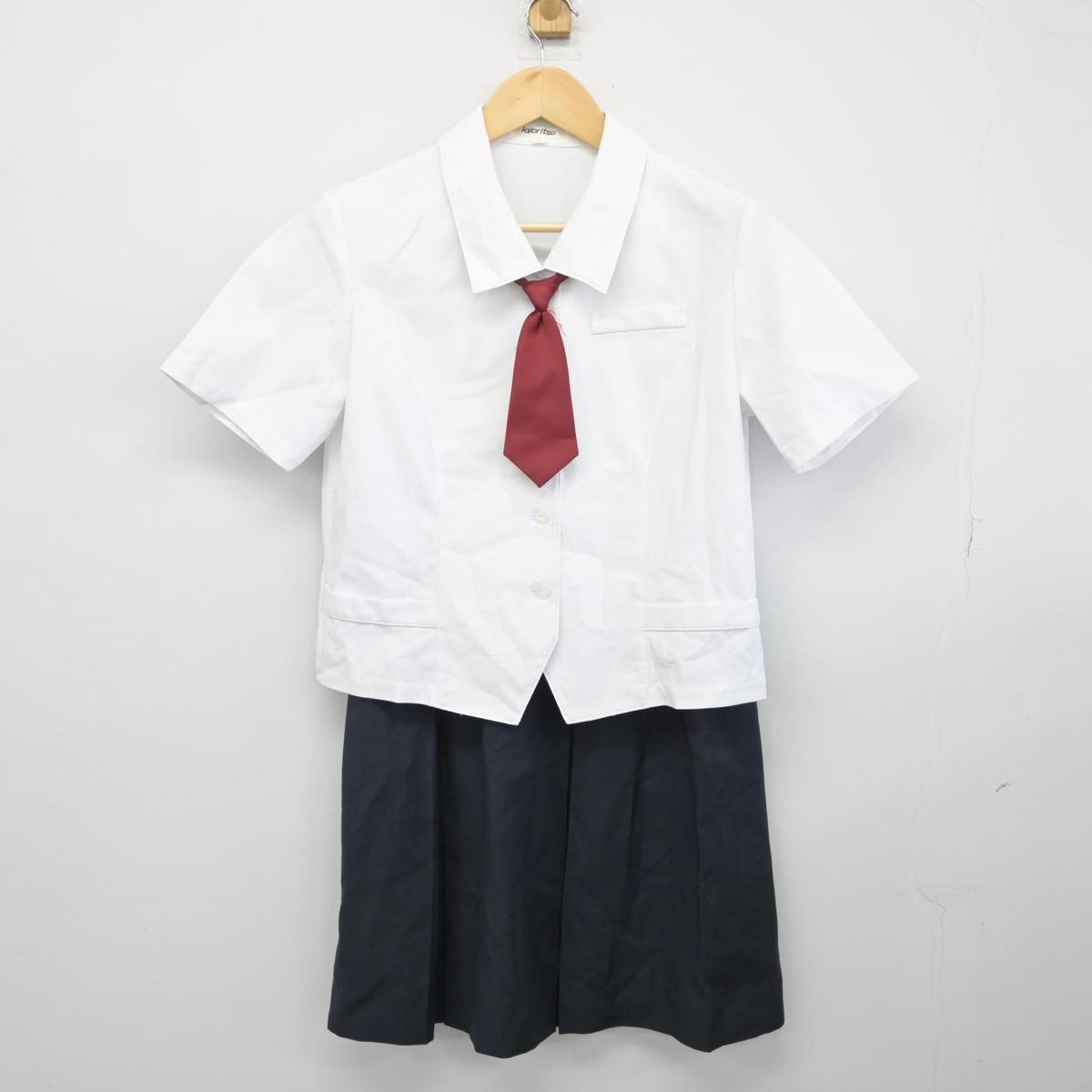 【中古】東京都 共立女子中学高等学校 女子制服 3点（シャツ・スカート）sf028081