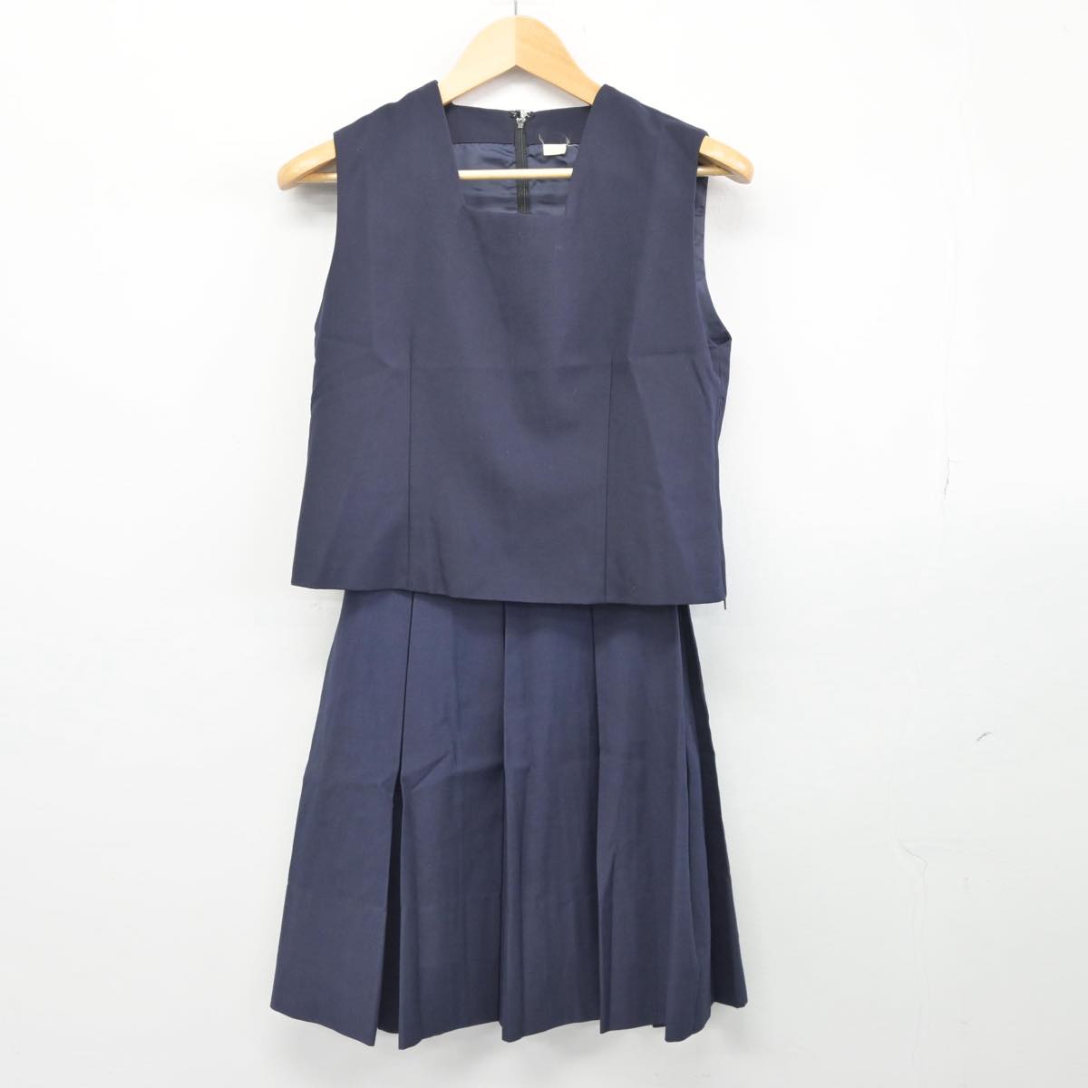 【中古】岡山県 高陽中学校 女子制服 3点（ブレザー・ベスト・スカート）sf028091