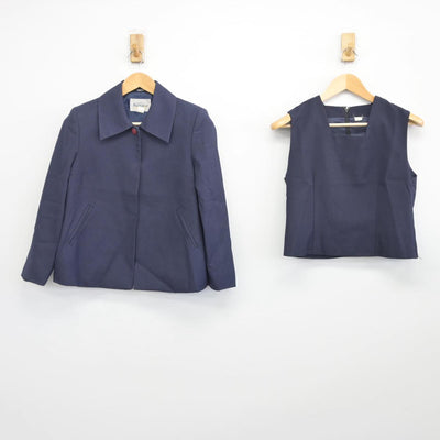 【中古】岡山県 高陽中学校 女子制服 3点（ブレザー・ベスト・スカート）sf028091