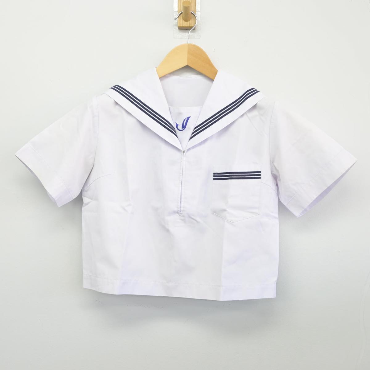 【中古】兵庫県 稲美町立稲美中学校 女子制服 2点（セーラー服・スカート）sf028097