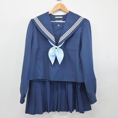 【中古】愛知県 愛知淑徳高校 女子制服 3点（セーラー服・スカート）sf028111