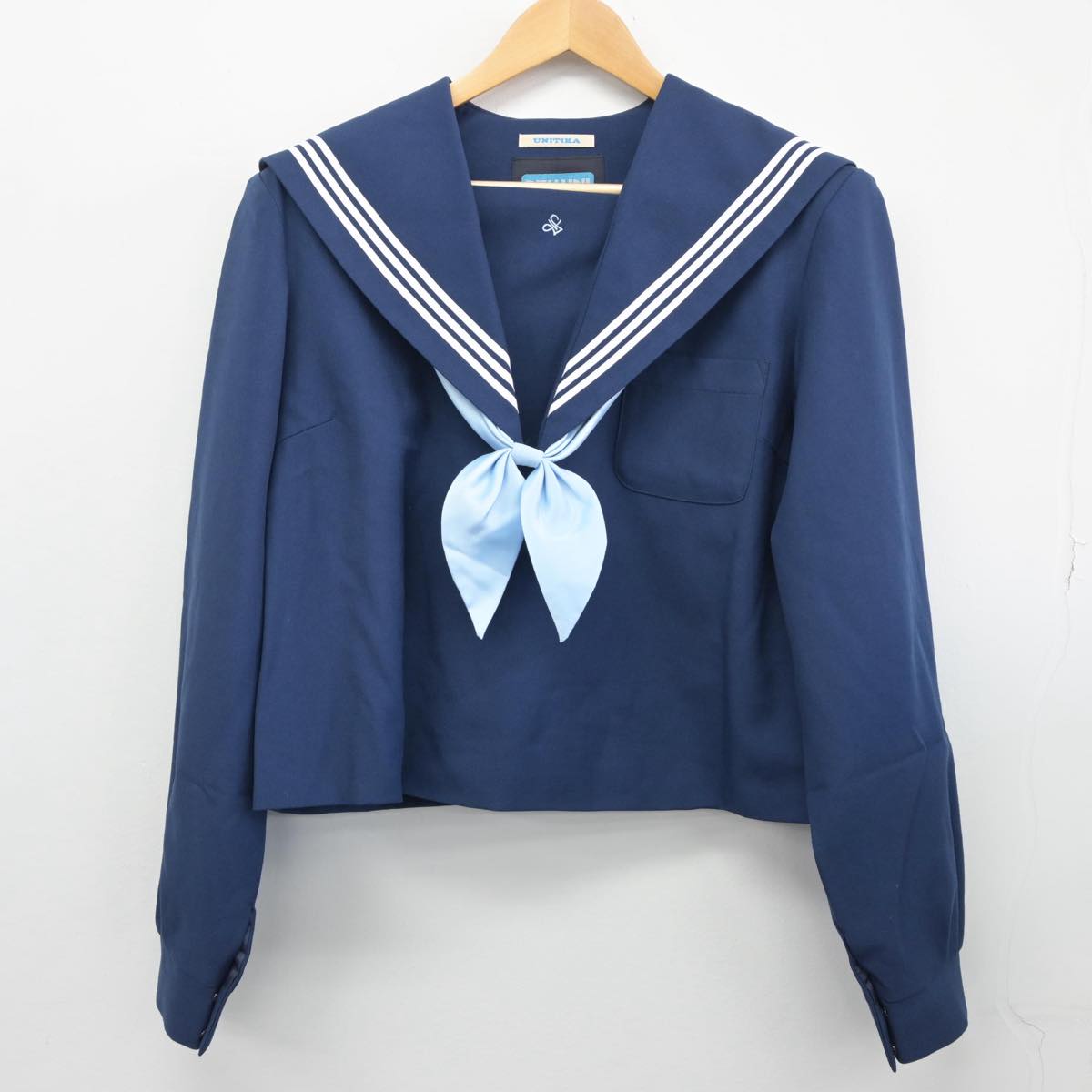 【中古】愛知県 愛知淑徳高校 女子制服 3点（セーラー服・スカート）sf028111